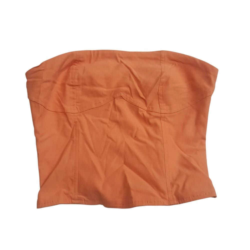 Princess Polly Women's Orange Corset Bustier Top Size 2